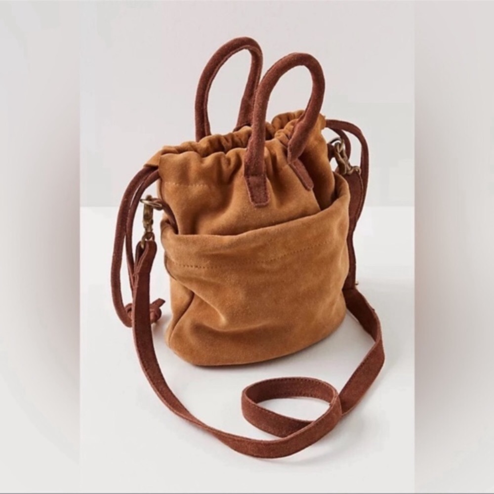Free People! Scout Slouchy Crossbody Bag In Brown/Tan NWT! - Picture 2 of 16
